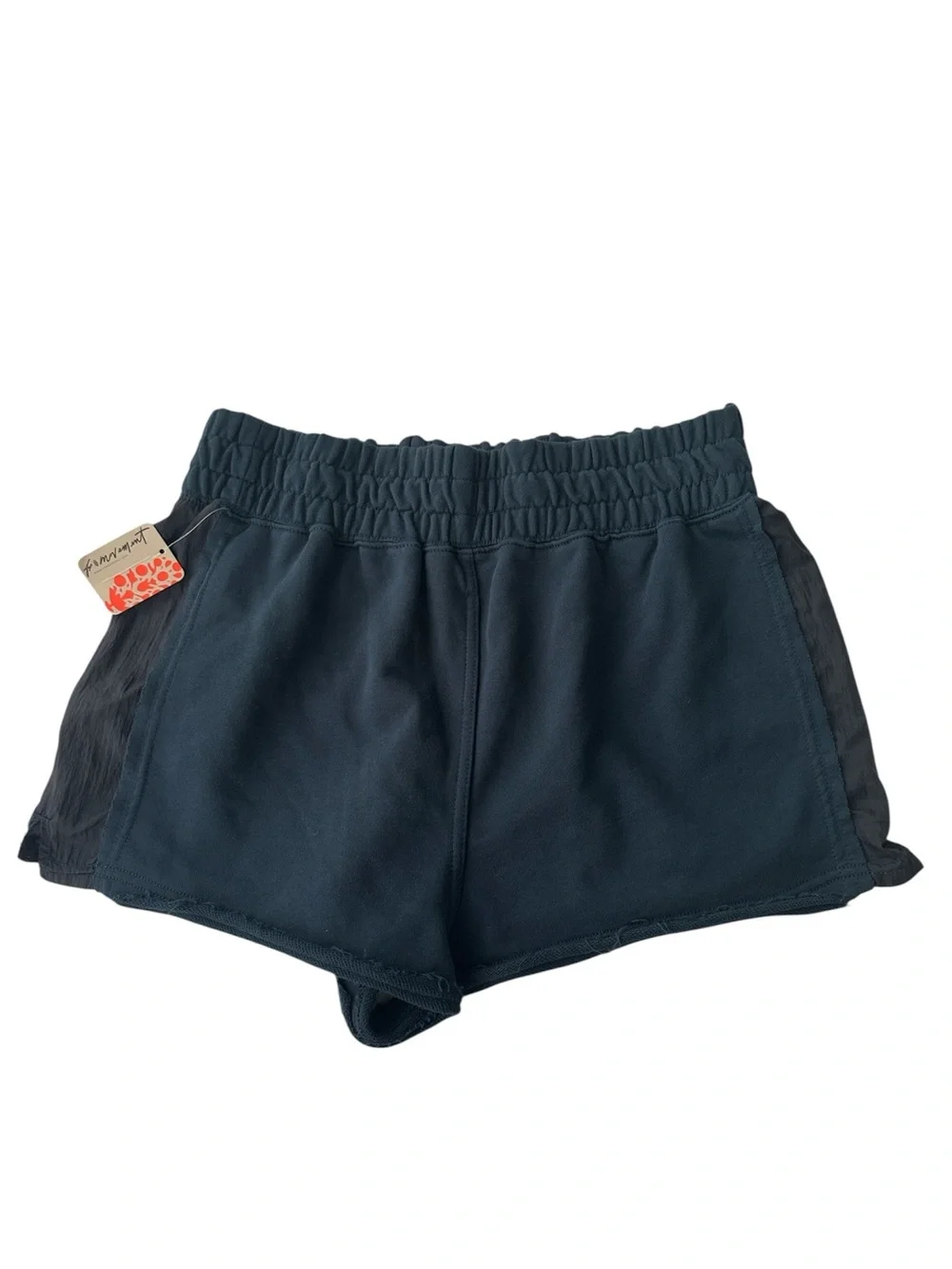NWT! Free People Movement Shorts Half Way There Navy Color Block Size M